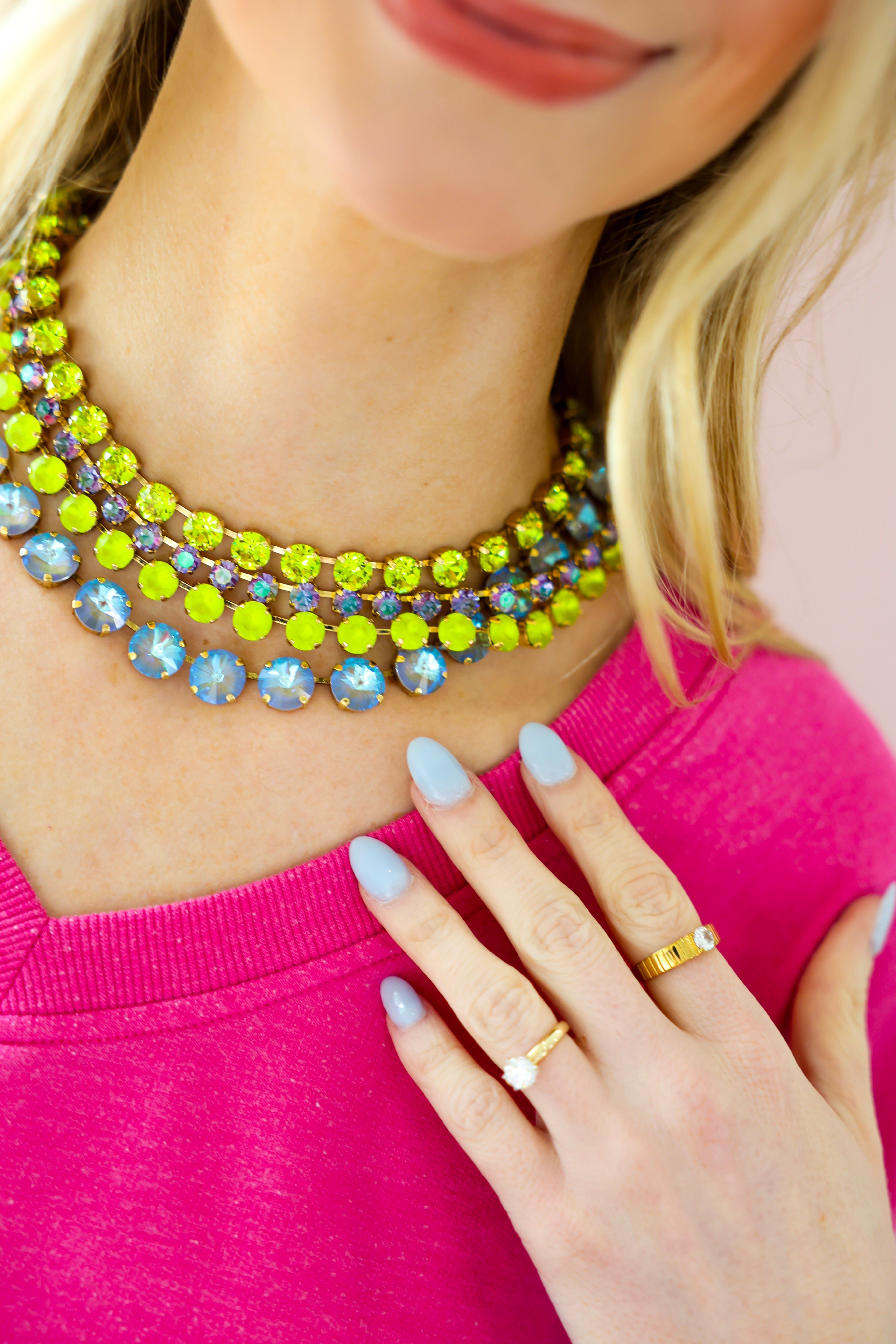 TOVA Sofia Necklace - Serene Gray Delite