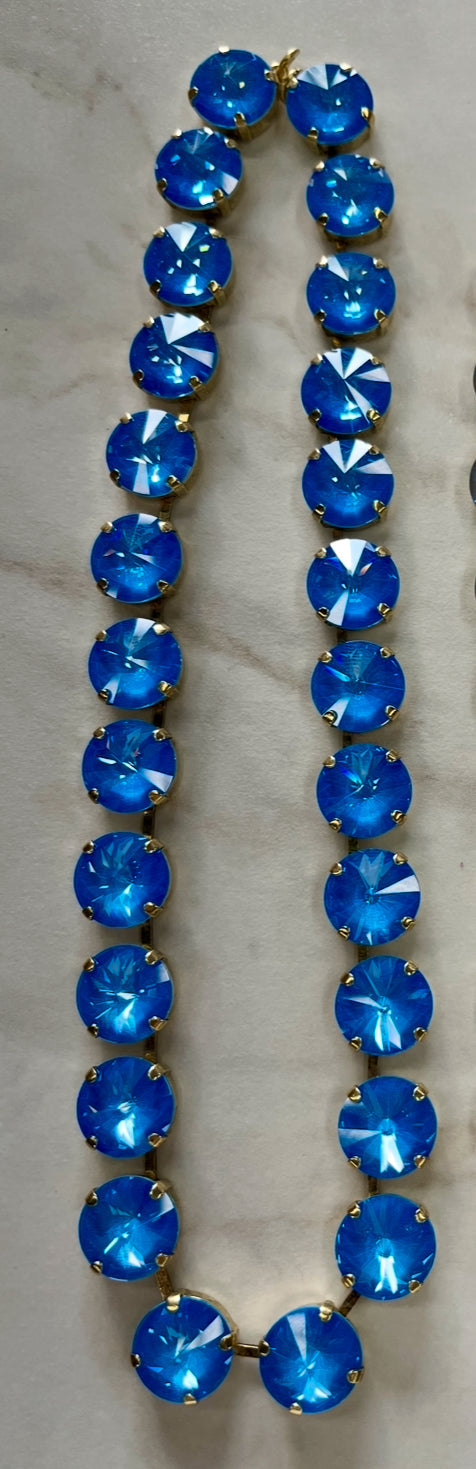 TOVA Sofia Necklace - Electric Blue Ignite
